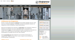 Desktop Screenshot of klinghammer.com